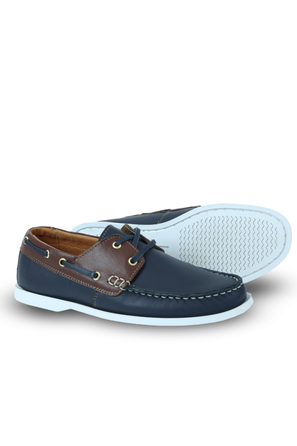 Zapato Casual De Caballero Tipo Mocasín Nautico color Marino marca Rams Cottons